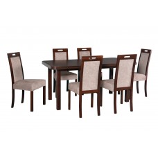Virtuves galda komplekts ar 6 krēsliem WENUS 5-ROMA 2